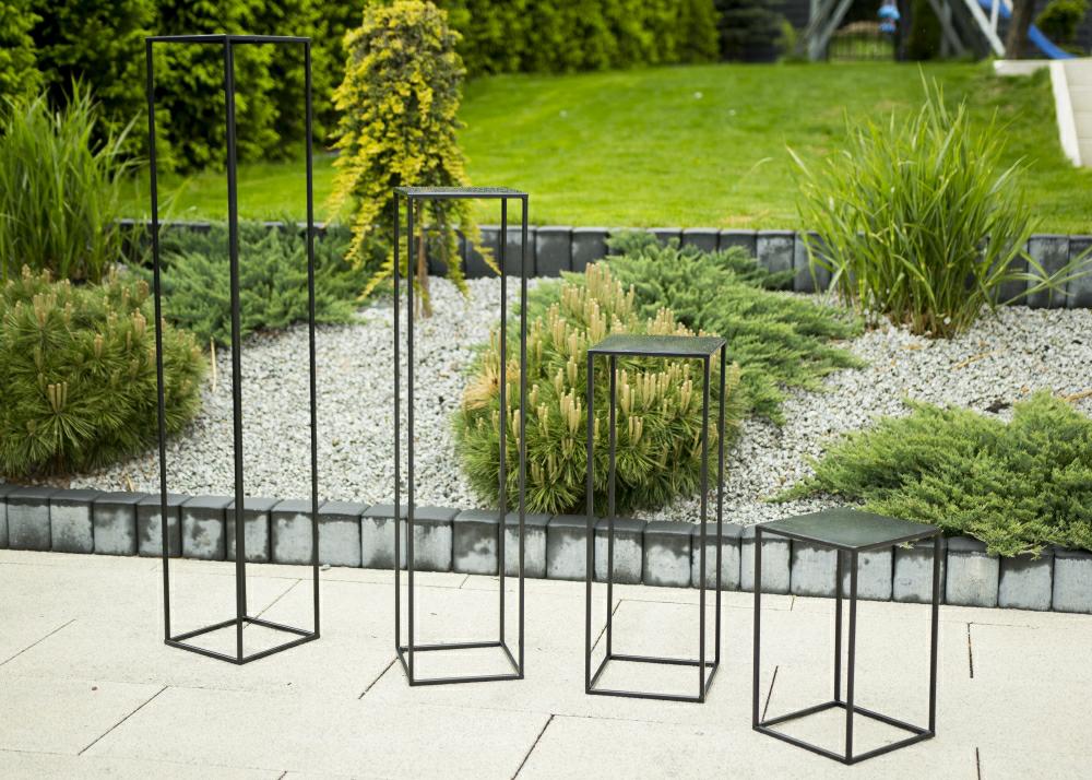 Modern Black 40cm Standing Flower Stand