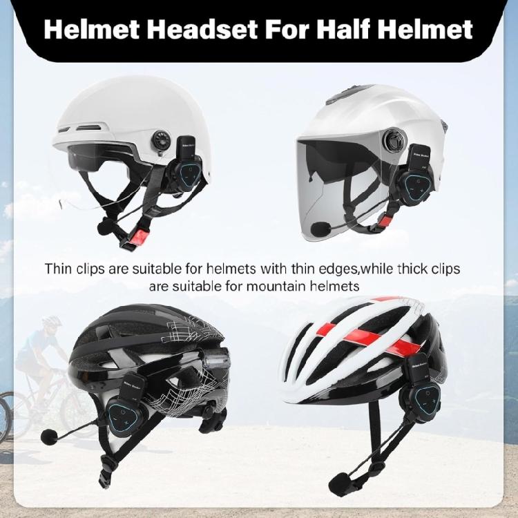 Handfree Headset for Helmets, Delivery Riders, Waterproof, Powerful Sound, 350mAh Long Battery Life, and Comfortable Fit