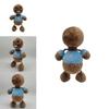 Peluche Kick The Buddy, Pelliccia Morbida Cristallo, Marrone, Altezza 30cm, Imbottitura in Cotone PP