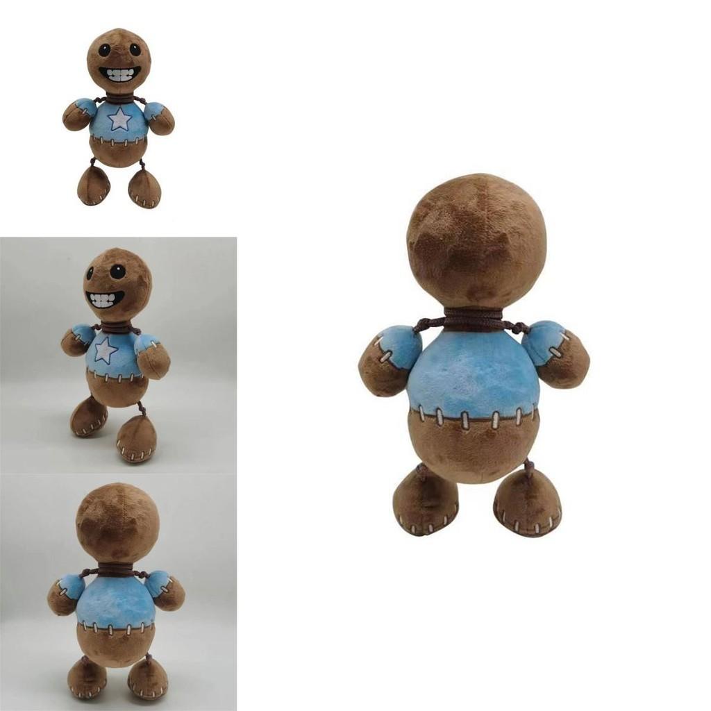 Peluche Kick The Buddy, Pelliccia Morbida Cristallo, Marrone, Altezza 30cm, Imbottitura in Cotone PP