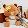 Pacifier Bear Plush Toy Doll Cute Bear Doll Throw Pillow Soothing Doll