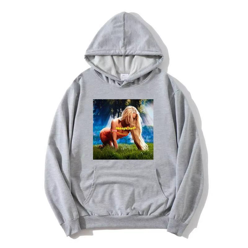 Midnight Sun Tour 2025 Hoodies Zara Larsson Singer Printing Sweatshirts Long Sleeve Fleece Hooded Pullovers Women Clothing Hoody