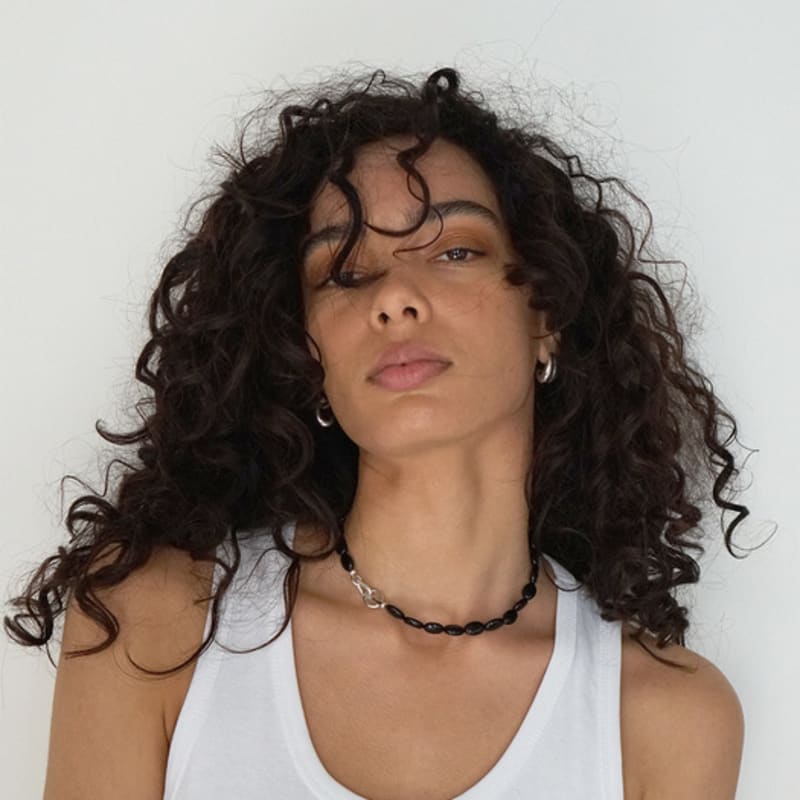 OURPIERRE ONYX PLATE NECKLACE