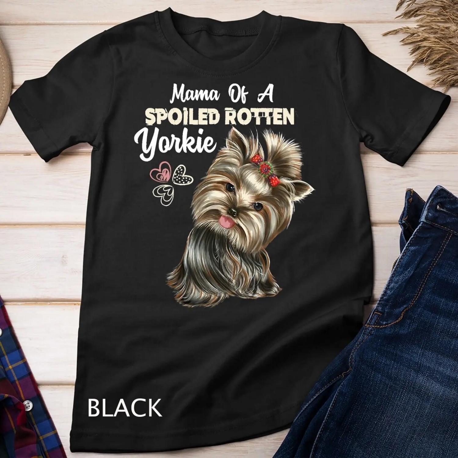 Yorkie shirt Mom Dog Lover T S чёрный