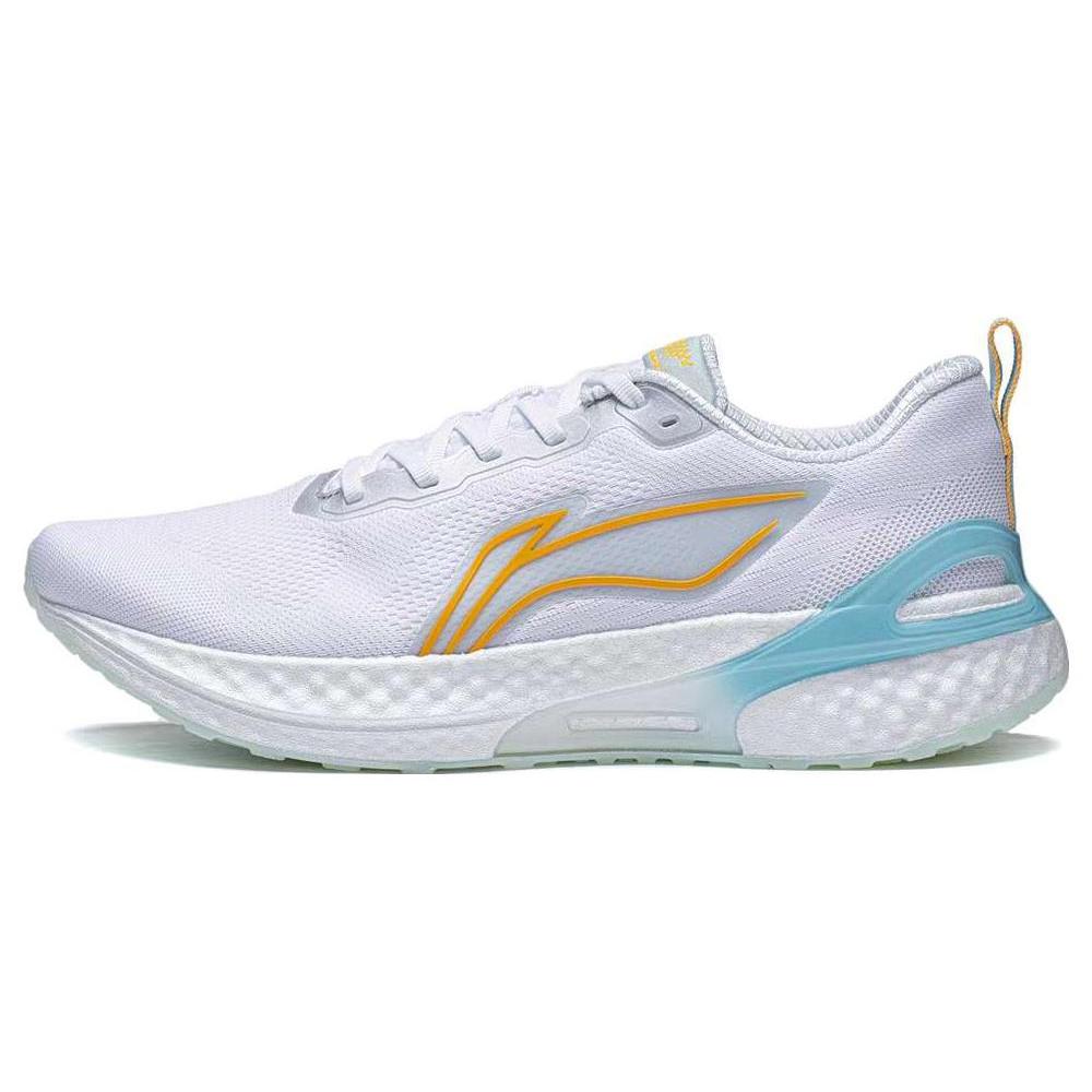 

New LiNing YueYing Element Cushioning Wear Resistant Rebound Low Top Running Shoes Men s White Blue Yellow ARHT007-5 43.5