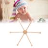 ZK30 Wooden Frame Baby Crib Hanger Spherical Six Legs Baby Wooden Mobile Hanger for Wind Chime Bed Toy Decoration