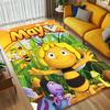 Biene Maya Wohnzimmer Rutschfester Teppich Weicher Teppich für Schlafzimmer Spielzimmer Sofaecke Büro Heimdekoration Fußmatte Weihnachtsgeschenk C92665