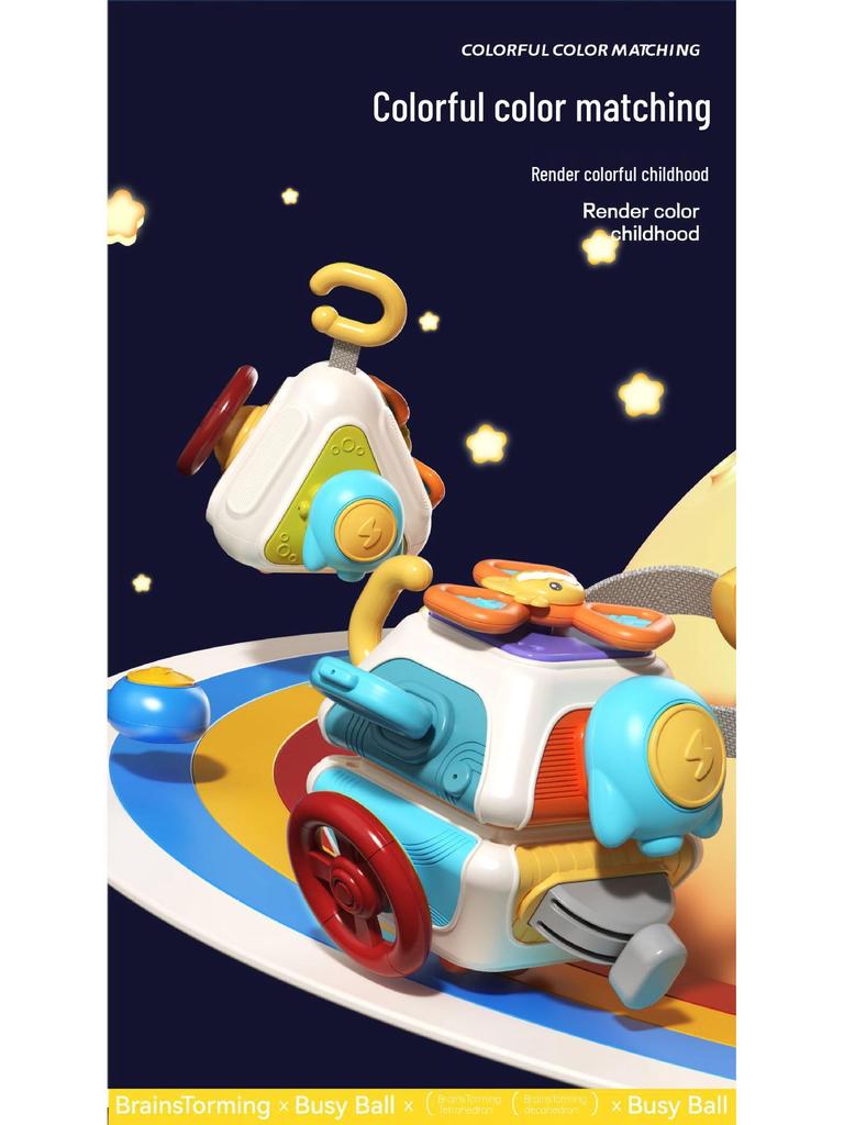 Cross-Border Baby Sensory Rattle: Busy Ball Hand-Grasp Toy for Early Education and Development