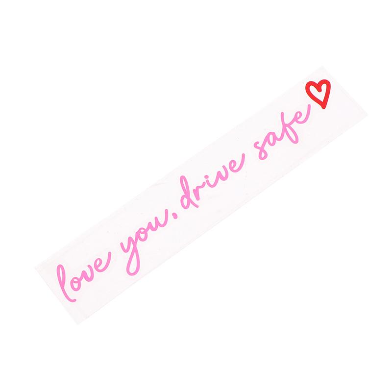 Love You Drive Safe Car Mirror Stickers Affectionate Reminder Heartfelt Safety Reminder For Women Drivers Car Interior Sticker