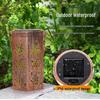 Solar Iron Art Hexagonal Projection Lantern