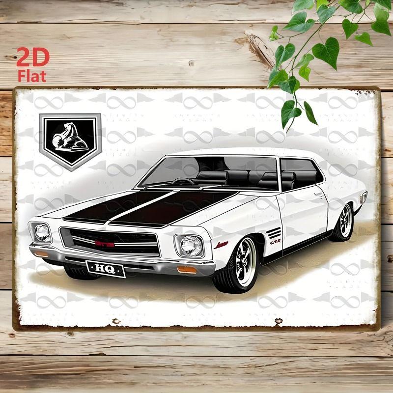 Vintage Metal Tin Sign Garage Decor Wall Art Poster