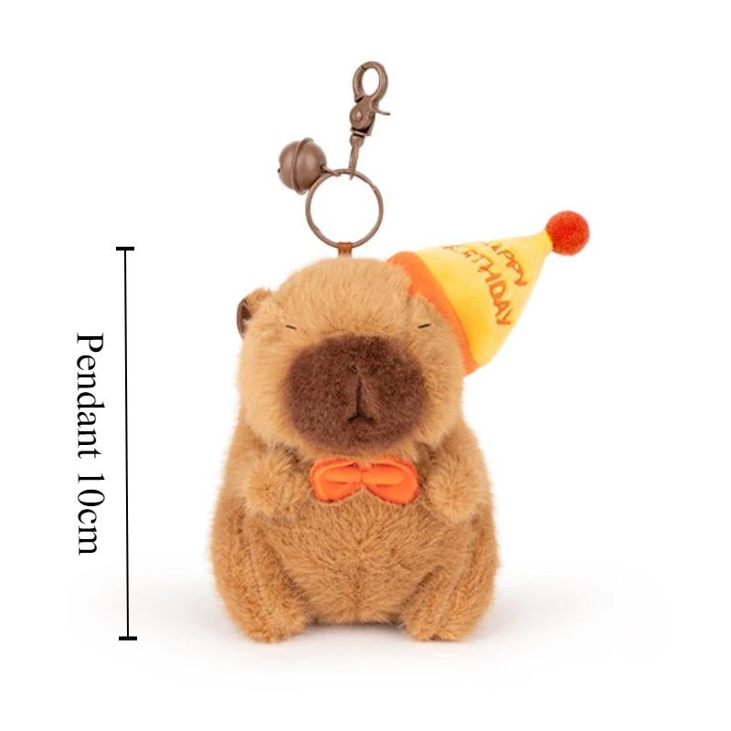 Capybara Plush Pillow Cute Stuffed Animals Toy Capibara Plush Keychain Pendant Kapibala Soft Doll Home Decor Christmas Gift