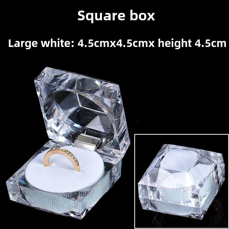 Przezroczyste akrylowe pudełko ekspozycyjne na kolczyki i biżuterię 
