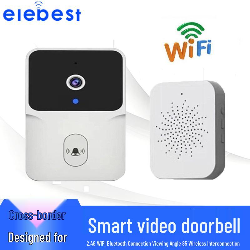 Smart Video Doorbell with Camera, Remote Monitoring, and Display Screen
