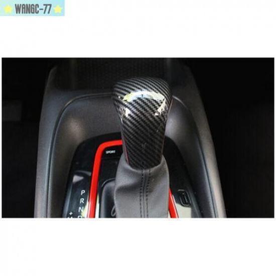 ABS Carbon Fiber Style Car Gear Shift Knob Cover Trim For Toyota Corolla -21