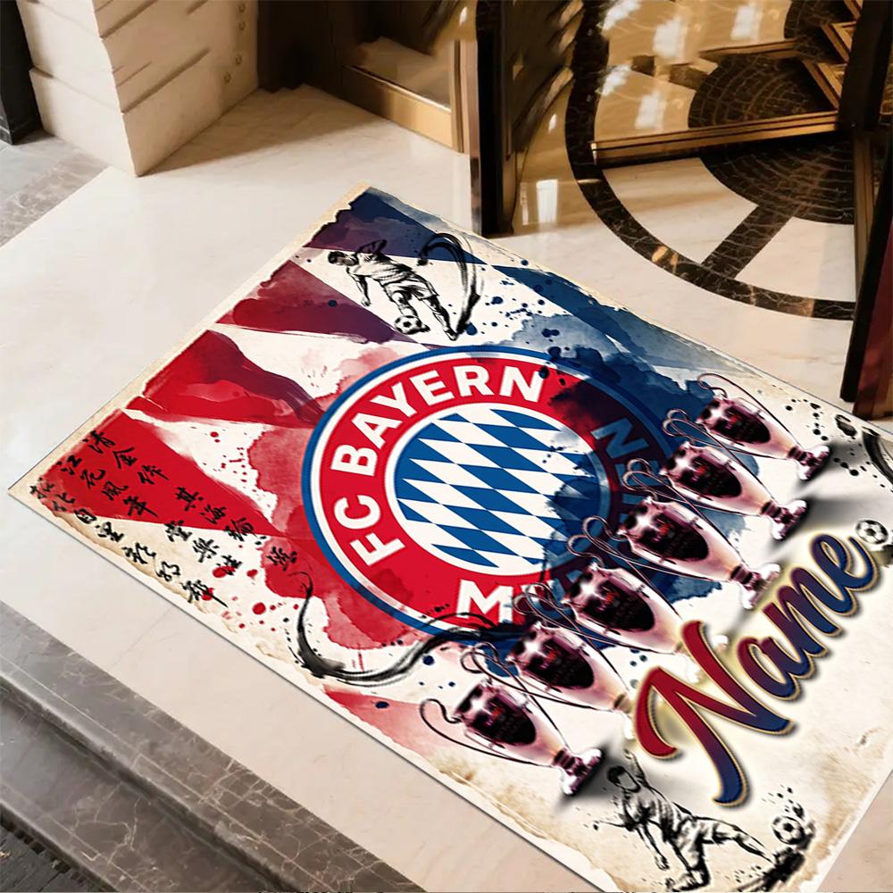 Bayern Munich Champions Floor Rug Office Rug Perfect for Entryway Study Room Decorate Room Dining Room Antislip Carpet Office Home Decor