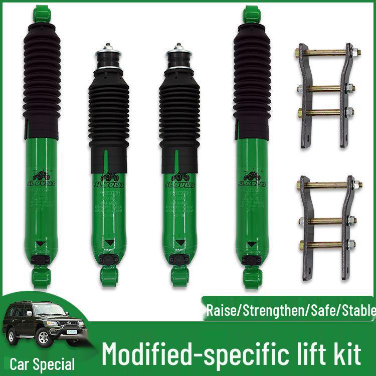 Cheetah Qibing Black King Kong Q6 Shock Absorber Lift Kit with 2-Inch Leaf Spring Shackle Modification