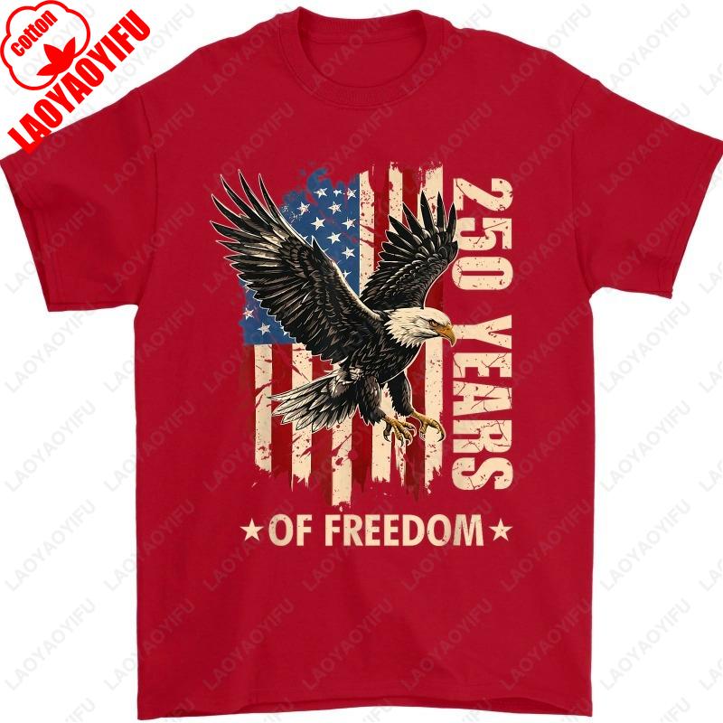 Trendy 250 Years Anniversary Bald Eagle 250th Birthday We The People Unisex Cotton TShirt Graphic Oneck Printed Unisex Women Tee