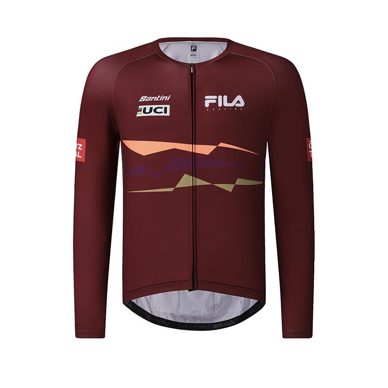 

New FILA CYCLING Knitwear Men s Burgundy A11M518503F-RD 170/92A/M