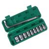 10Pcs/Set 1/2-inch Drive Socket Wrench Set Quick Released Hex Ratchet Handle With Bent Rod Mechanic Tool Kit