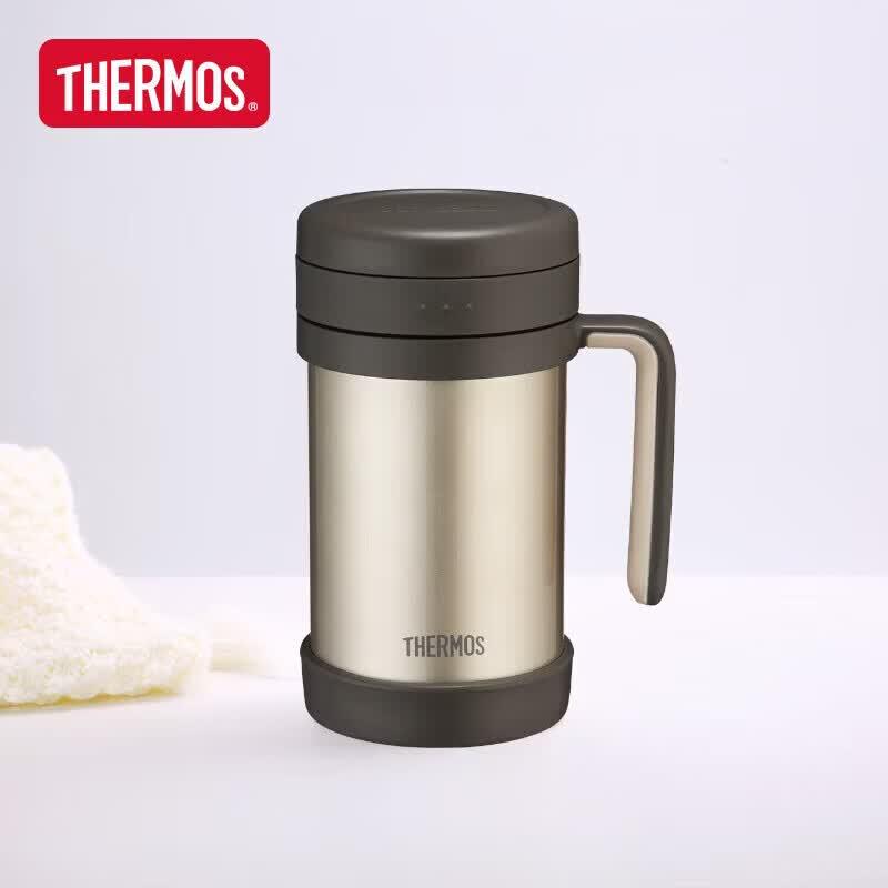 THERMOS 500ml Stainless Steel Insulated Tea Mug with Infuser