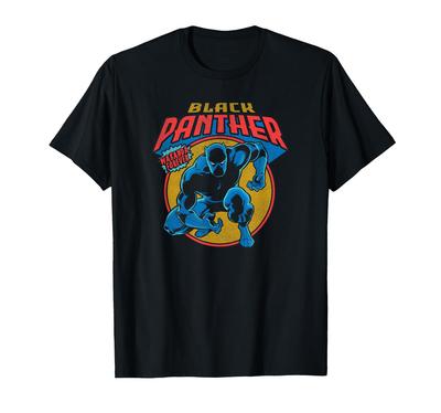 Marvel Avengers Vintage Black Panther Comic Wakanda Forever T-Shirt