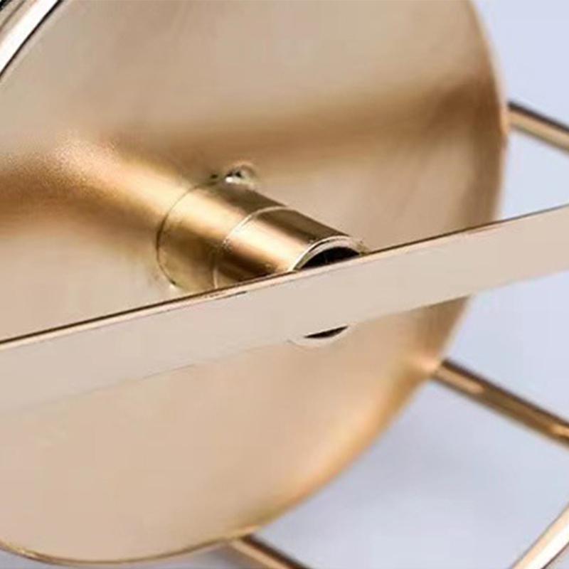 Candlestick Electroplate Golden Romantic Rotating Candlestick for Home Party Wedding 20x12cm 7.84x4.72in