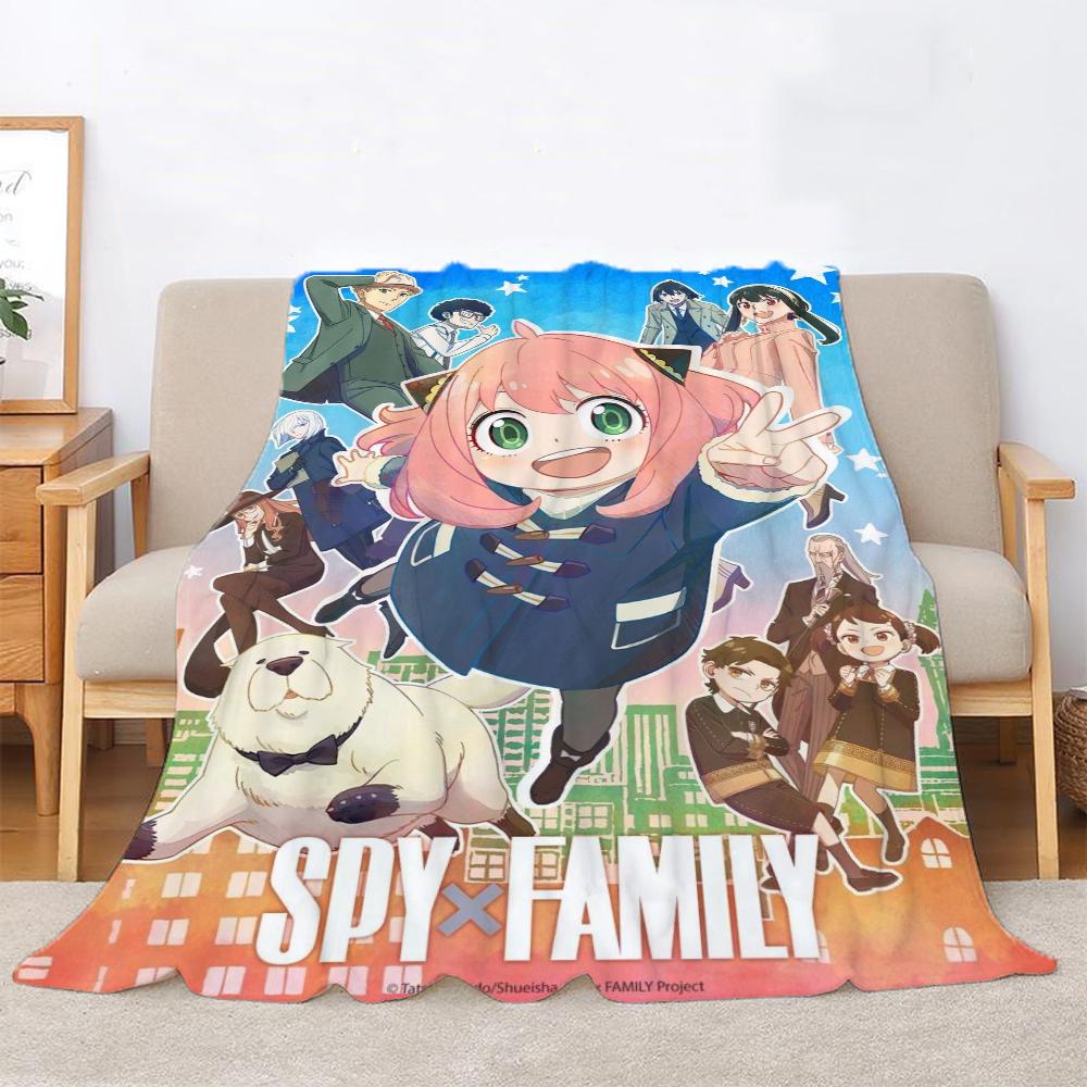 Spy X Family Fluffy Soft Blankets for Decorative Sofa Blanket Home and Decoration Microfiber Bedding Bed Throw Beach Towel Knee