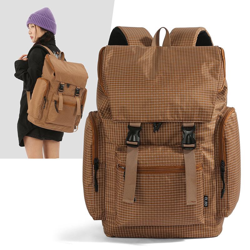 Schoolbag New Korean Version Backpack Nylon Waterproof Large Capacity Lightweight Versatile Travel Backpack Casual College Bag