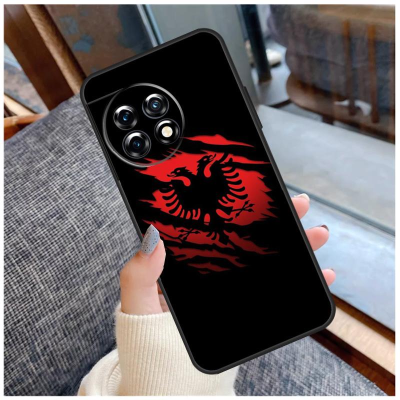 Albanian Flag Case For OnePlus 15 13 12 11 10 9 Pro 13R 13T 12R 10T 8T Nord CE 5 2 3 4 Lite N20 N30 Coque