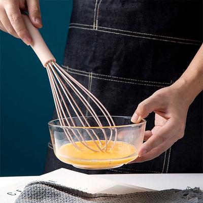 Manueller Schneebesen aus Kunststoff und Silikon, Schneebesen für Sahne, Mixer, Rühren, Mischen, Schneebesen im Ballonspulen-Stil, Eier-Tools