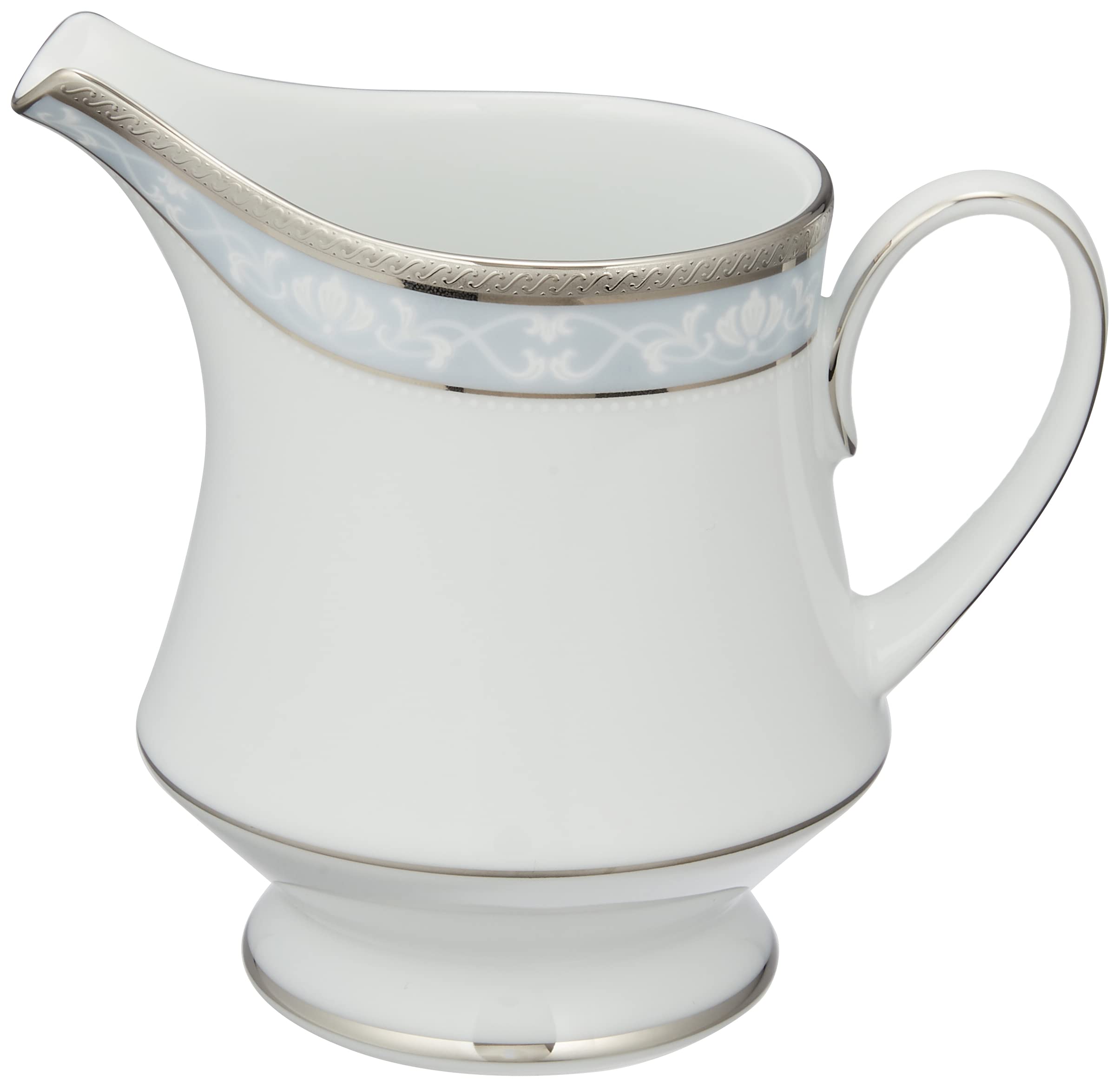 

Noritake Creamer, 260cc, Hampshire Platinum, 1 piece, Platinum Fine Porcelain, 4336L/91128