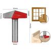 Accuracy Ground Carbides 3D Carving Bit V Shape D Shape Wood Sculpting Tool For Wood Plastic Material Removal