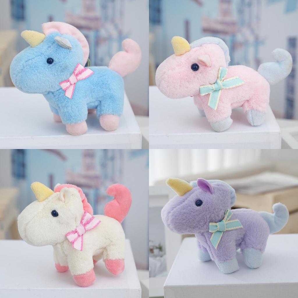 Unicorn Animal Plush Toy With Keychain For School Bag Decor And Gifts