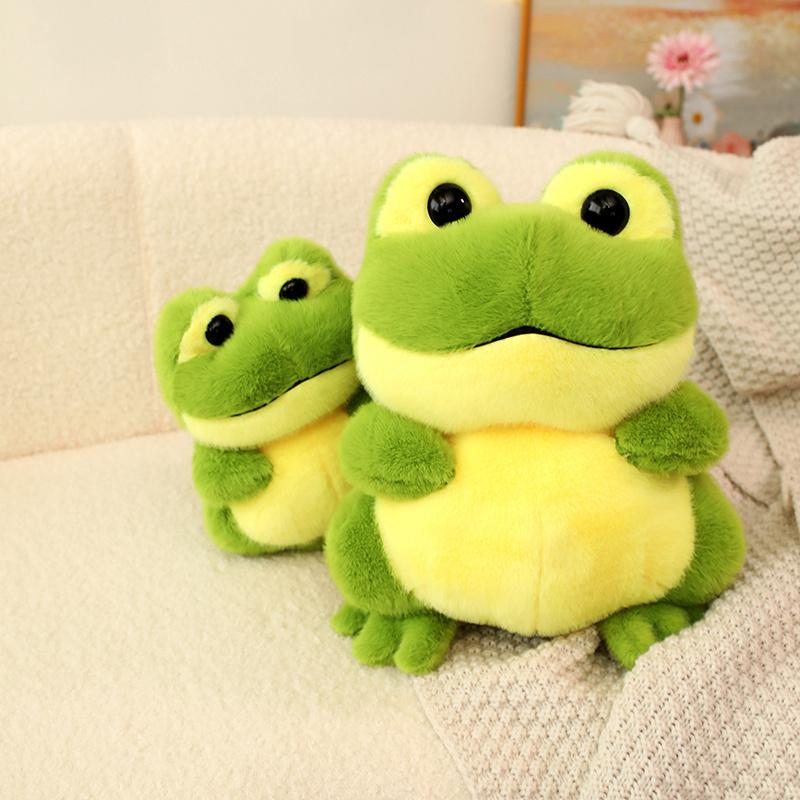 20/30CM Kawaii Cartoon Simulation Anime Frog Stuffed Animal Plush Toy Children's Lovely Frog Handmade Doll Festival Gift