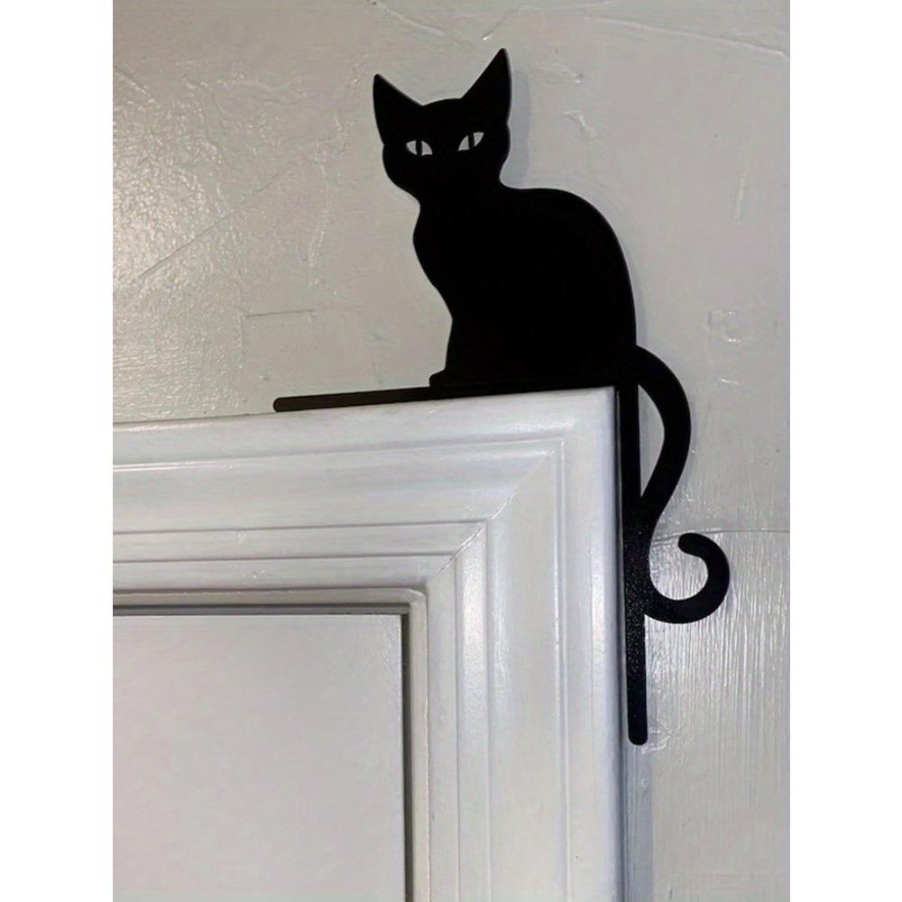 Black Metal Kitten Corner Protector for Doors Windows Switches Home Decor
