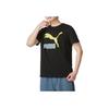 Puma SS24 Logo Print Crew Neck T-Shirt Men Tops Black 621980-74