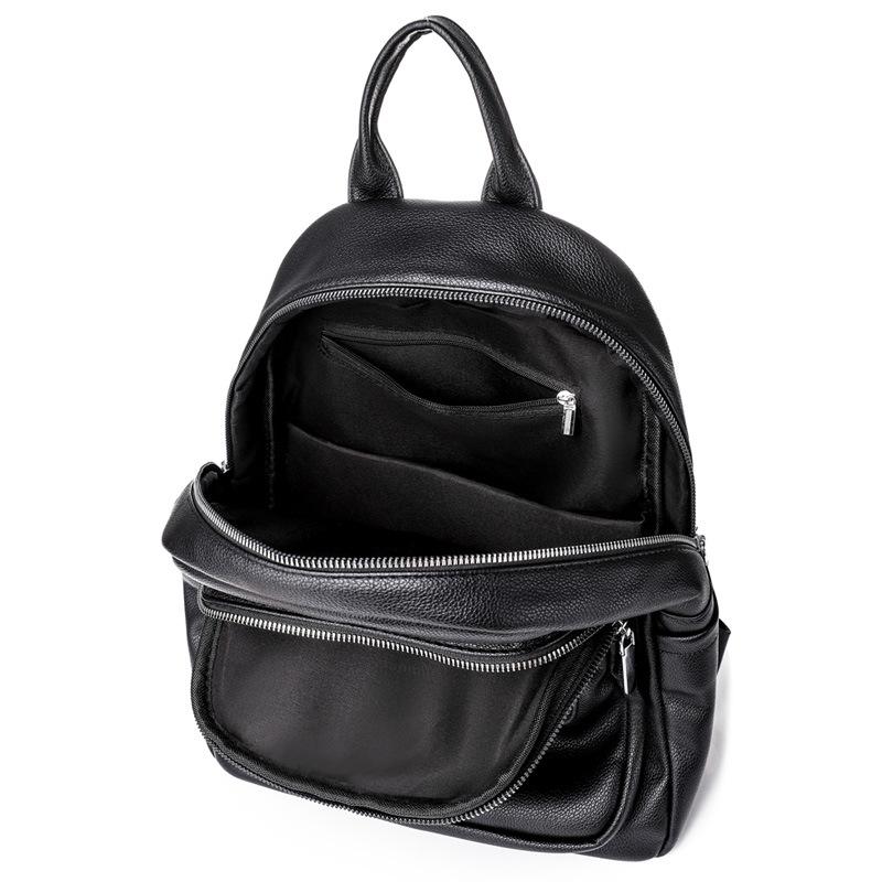 Backpack Women's Korean Version Trendy Large Capacity Casual Mommy Bag Versatile Fashion Handheld Soft Leather Backpack