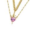 Elegant Heart Dagger Designs Necklace Charming Heart Dagger Necklace with Crystal Highlights for Special Occasions