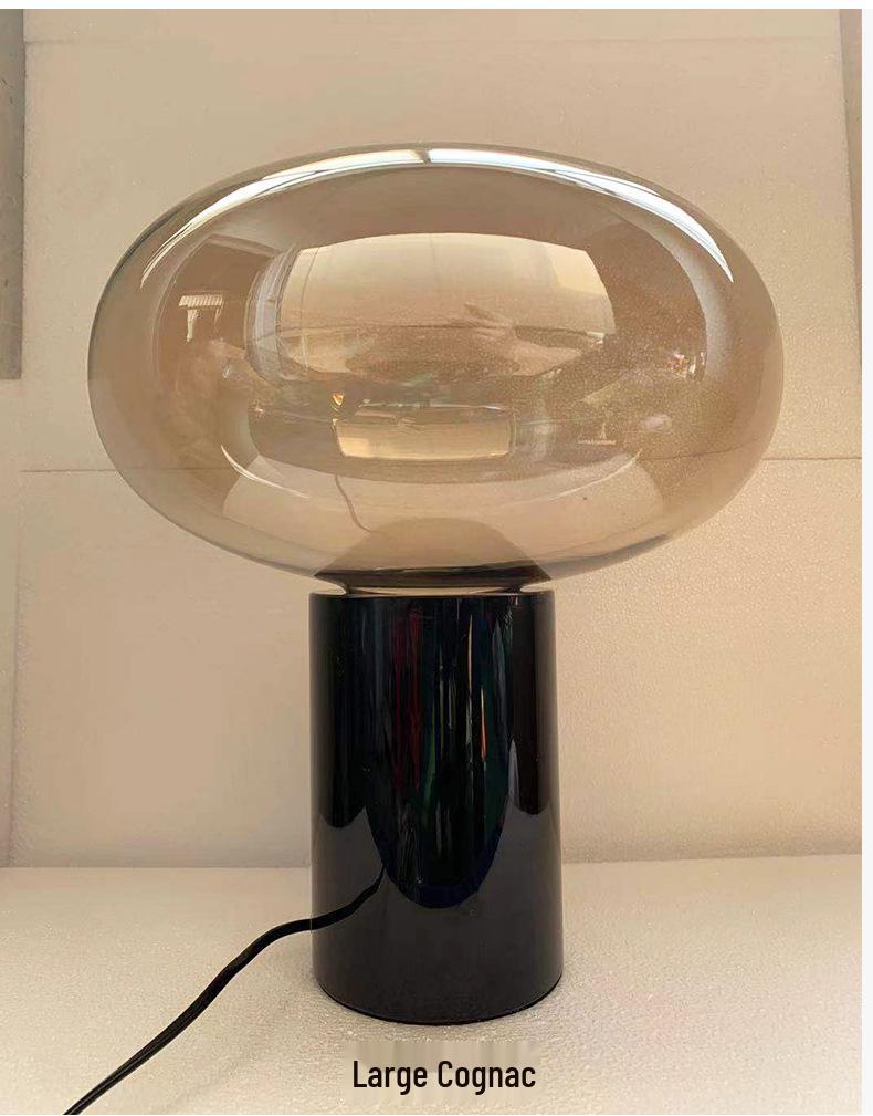 Nordic Marble Glass Bedside Lamp - Modern Bedroom & Study Decor