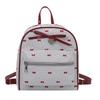 Schoolbag Korean version of college style women's shoulder bag 1011 new summer fashion bow small backpack shopping commuter bag
