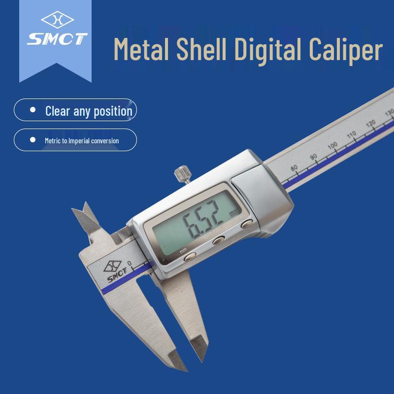 High-Precision Digital Stainless Steel Caliper SMCT G101-102-101, 0-150mm, 0.01mm Metric Vernier 0-150mm
