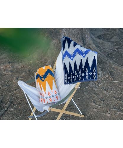 Snow Peak X Pendleton Towel Blanket, Free Size, BLUESI-PD-25SU001, Perfect for Camping, Outdoor Activities, and Festivals