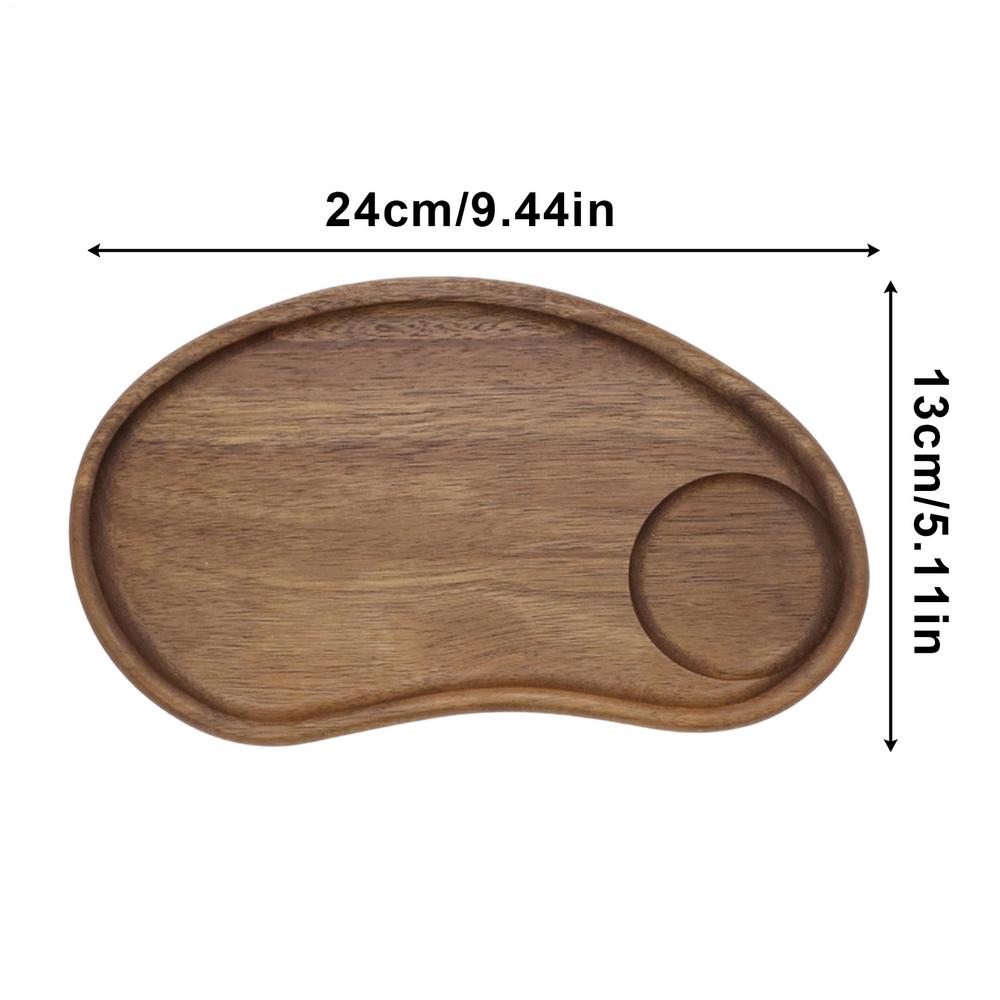 

Wooden Tray Retro Wind Small Dessert Tea Storage Tray Dinner Plate Cake Bread Coffee Tea Solid Wood Plate Tray