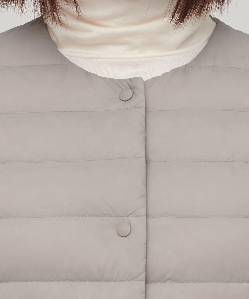 Musinsa Standard Woman Women'S Transform Round Neck Light Down Vest [Light Beige]