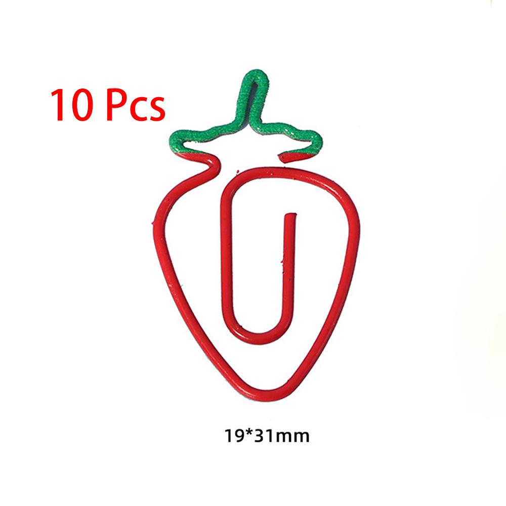 

10 шт. мультяшные овощи креативные морковки металлические офисные школьные принадлежности милые подарочные скрепки