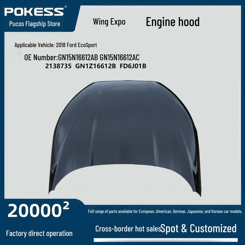 GN15N16612AC Engine Hood for 2018 Ford EcoSport Engine Bay Cover Assembly