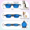 2-In-1 Collapsible Pet Bowls Dual Food And Water Bowls Flip Over Portable Dog Cat Pet Travel Feeder Bowl For Walking Camping