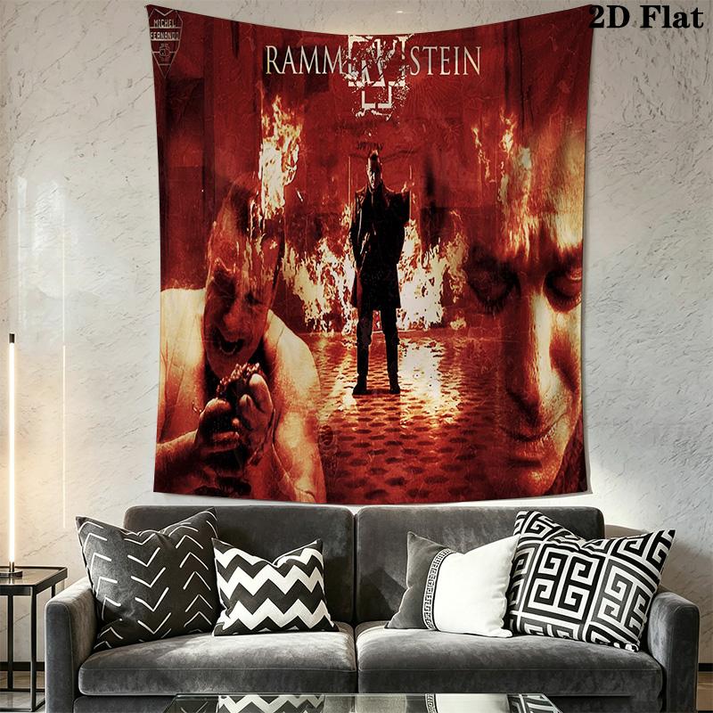 Rammstein Album Cover Mystery Bedding 1 Duvet Cover 2 Pillowcase Without Core Soft And Comfortable Duvet Cover And Pillowcase