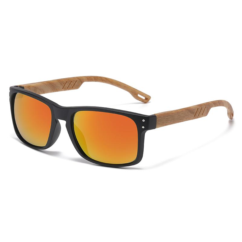 Xiaomi Men Women Square Polarized Sunglasses UV400 Bamboo Wood Temple Fashion Shades For Driving Fishing Beach Outdoor